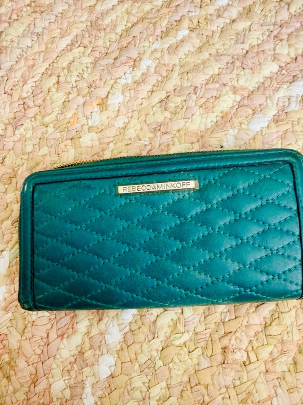Rebecca Minkoff Emerald Quilted Zip Wallet